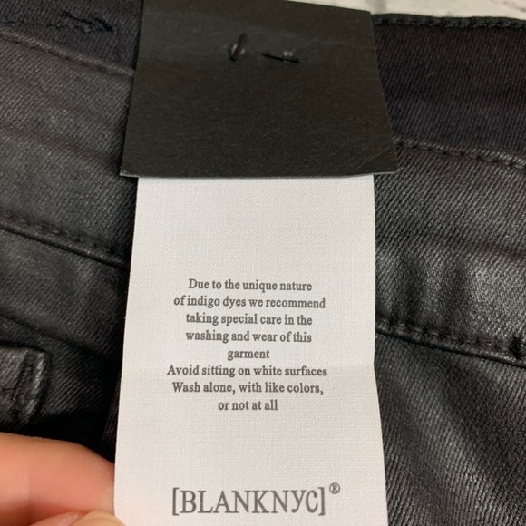 Blank NYC The Great  Jones Black High-Rise Skinny Jean Button Fly Women’s Sz 29 - Picture 8 of 12